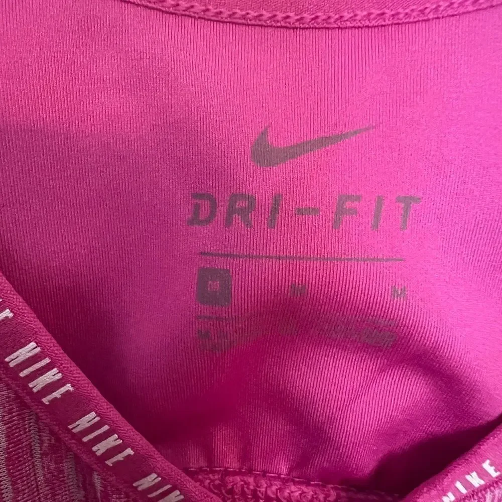 Nike Pink Ribbed Tank Top